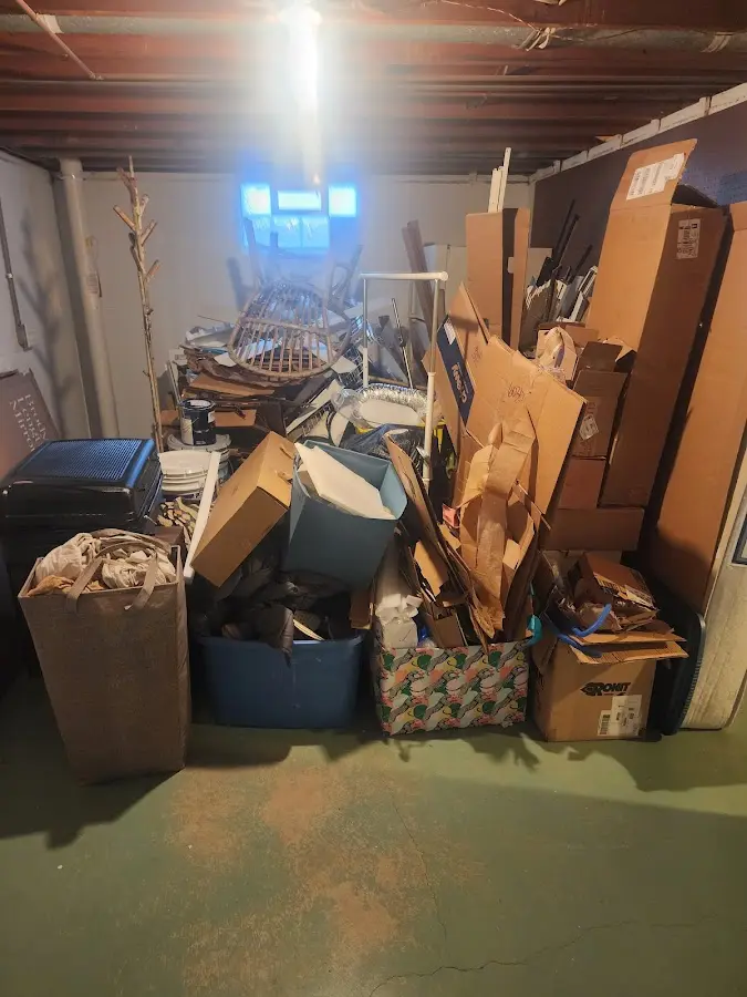 Roll-off dumpster container at job site for Construction Dumpster Rental in North Lakes